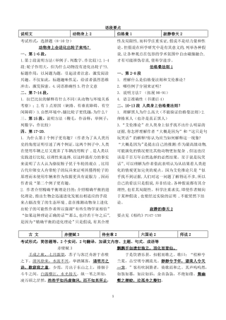 2022江苏对口单招语文重点语段预测