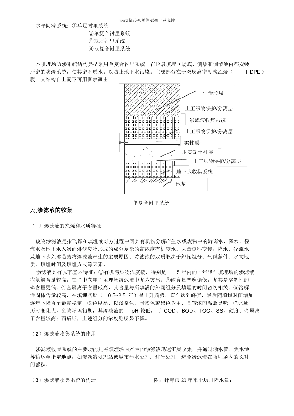 垃圾填埋场课程设计_第3页