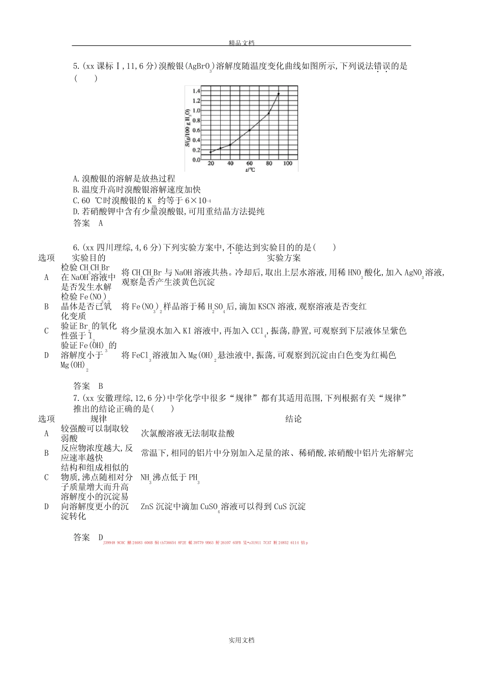 ...专题十一 盐类水解和沉淀溶解平衡试题_图文_第2页
