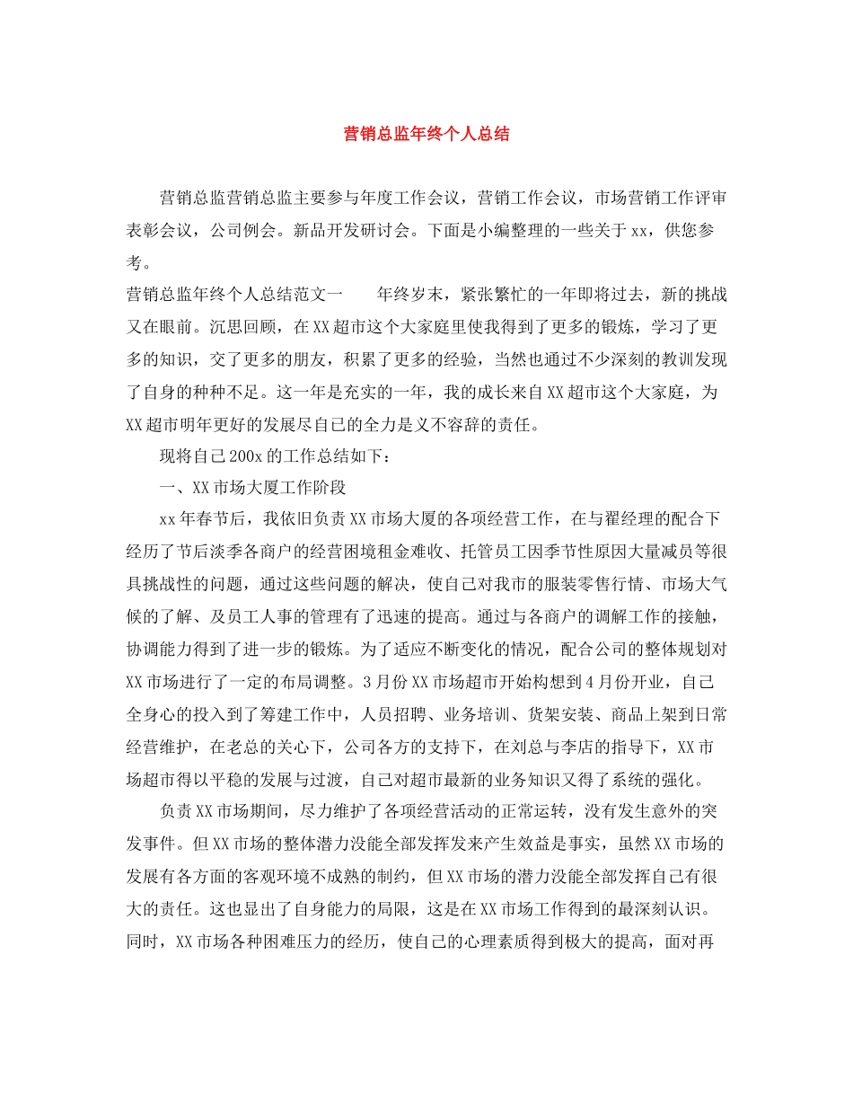 营销总监年终个人总结_第1页