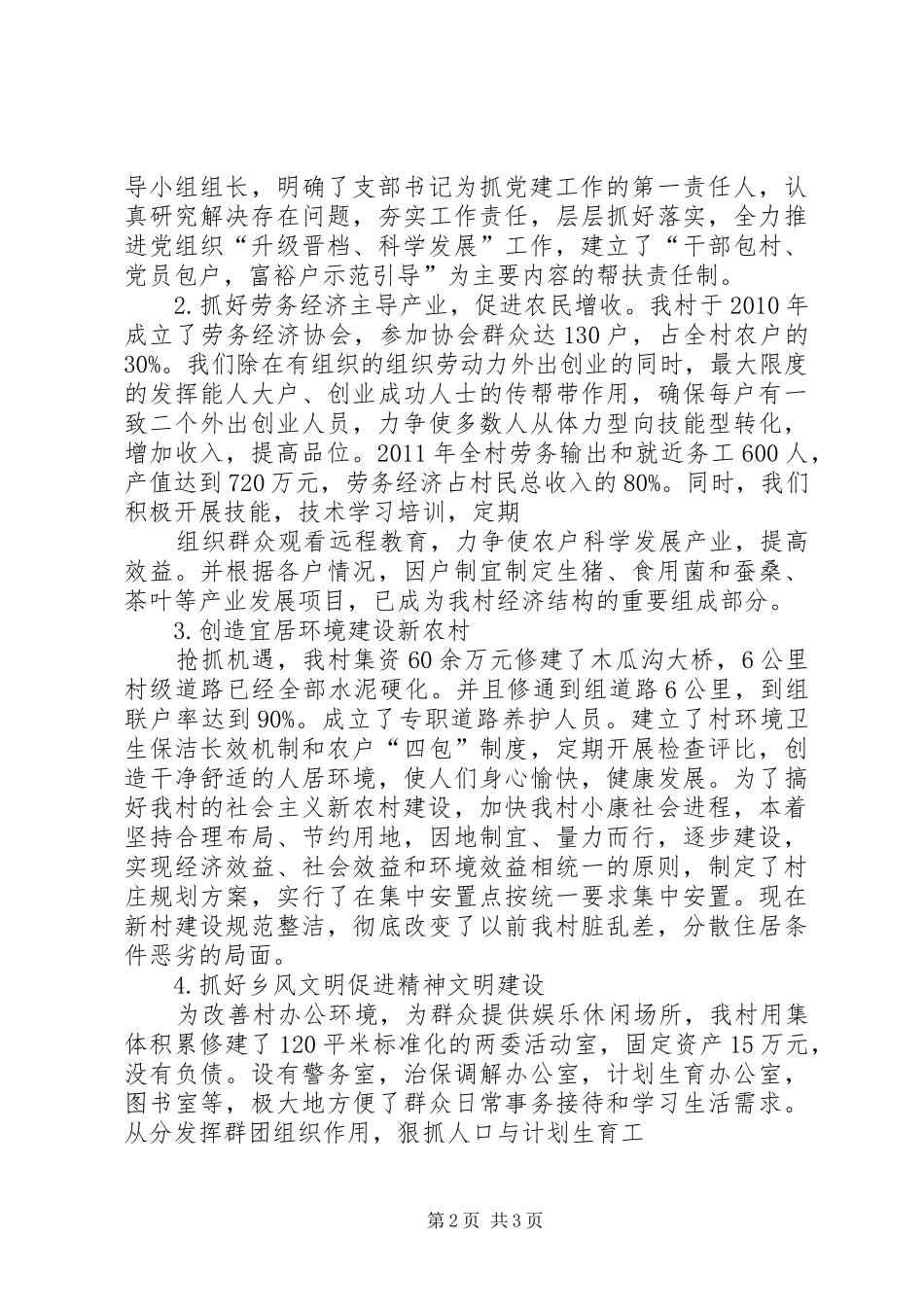 木瓜沟村汇报材料_第2页