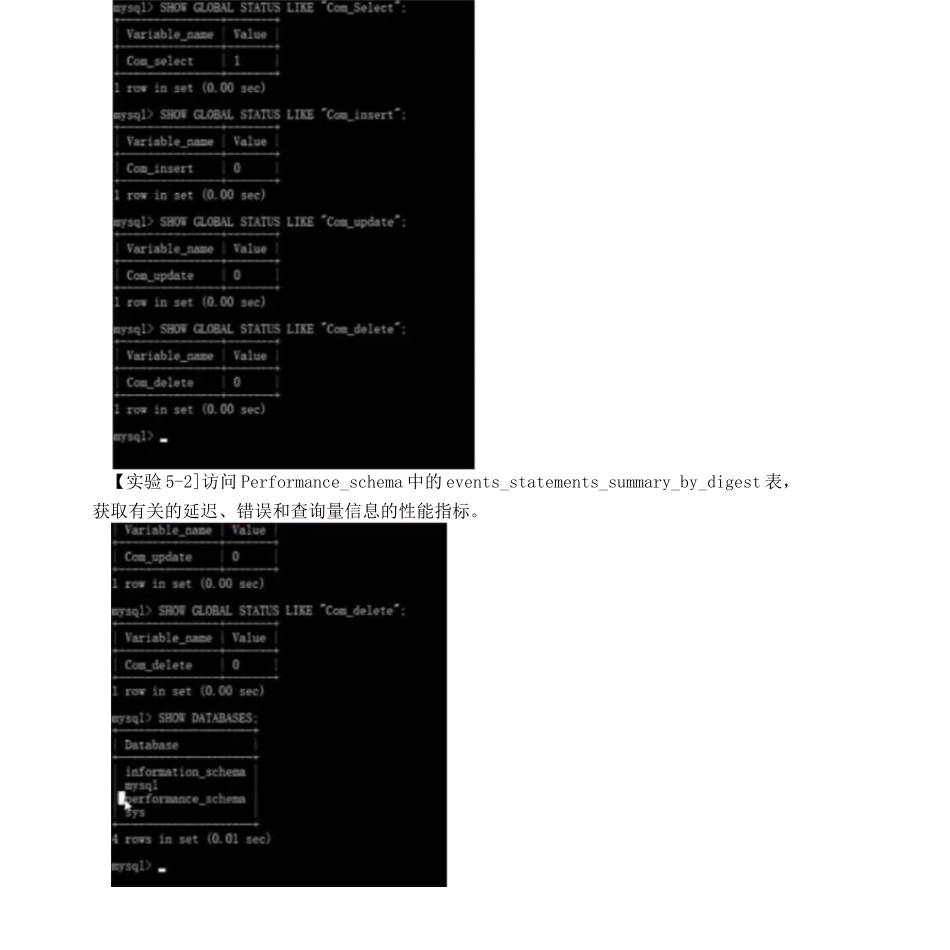 实验5 数据库性能监视与优化实验_第3页