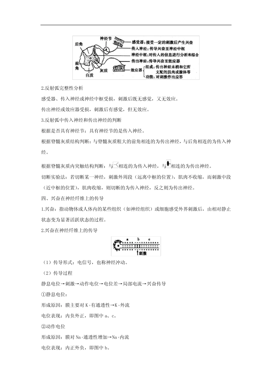 【新课标全国卷】专题十六 神经调节(讲义)——2022届高考生物二轮复习..._第3页