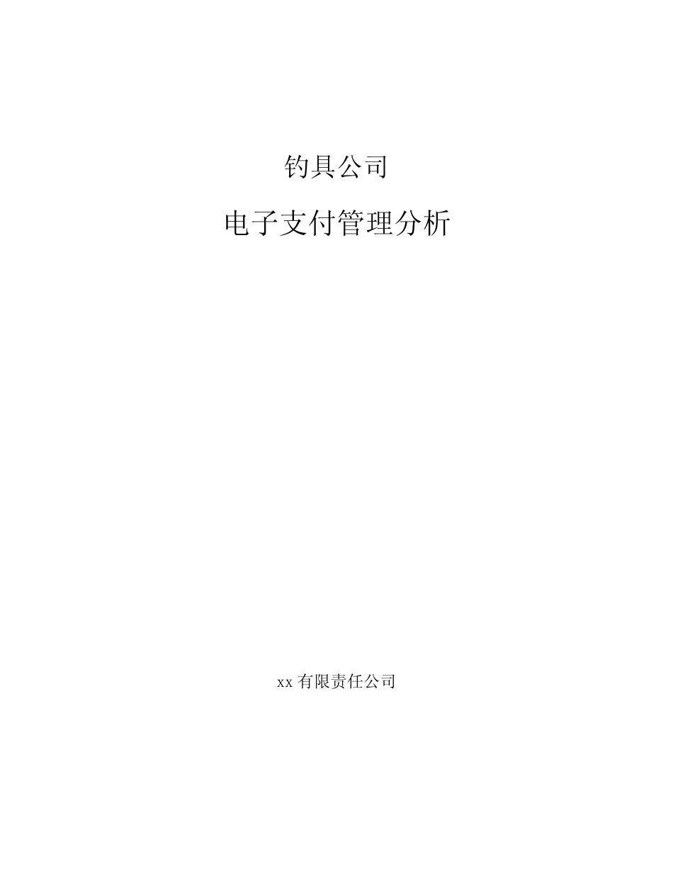 钓具公司电子支付管理分析_第1页