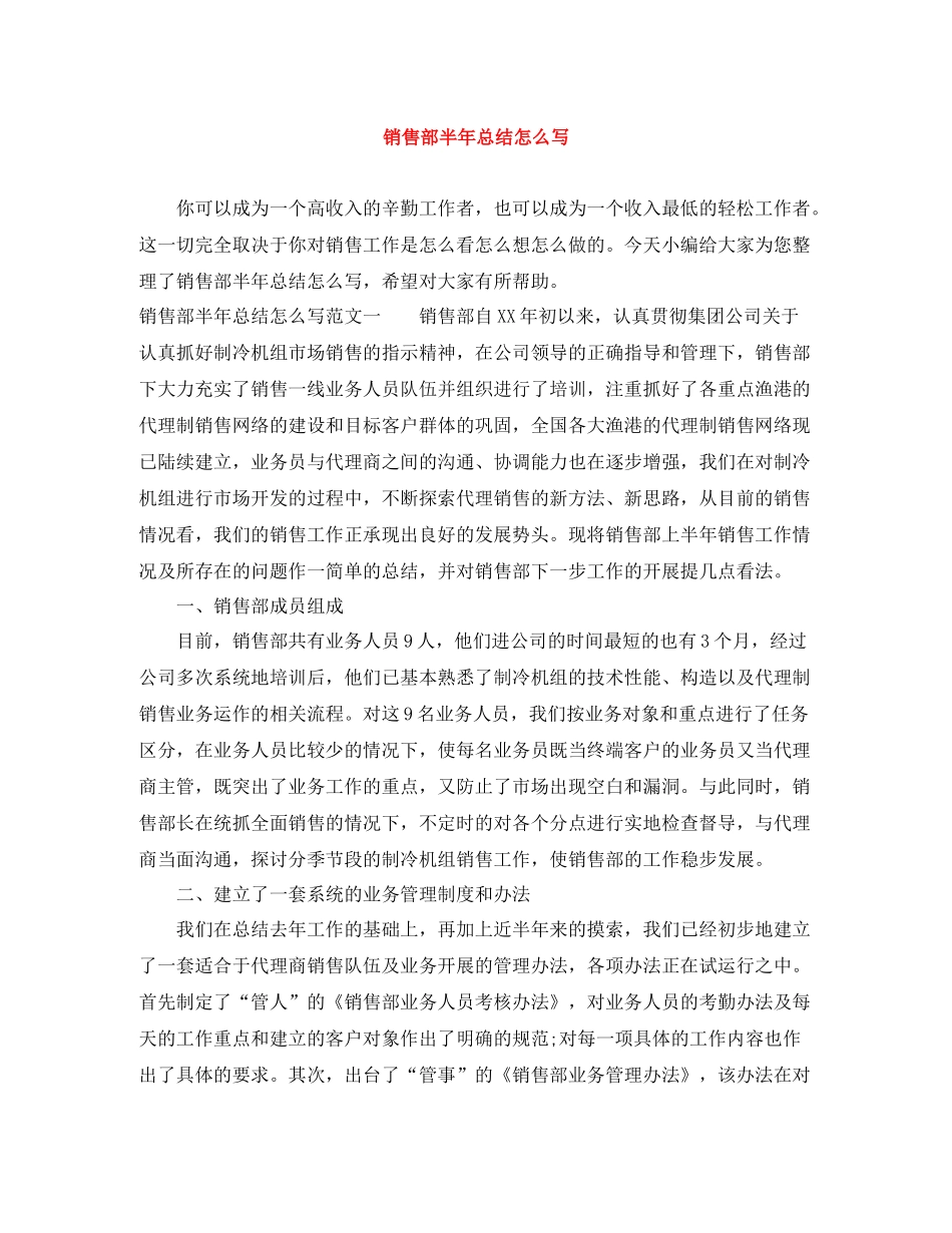 销售部半年总结怎么写_第1页