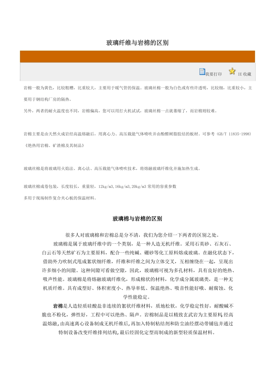 玻璃纤维与岩棉的区别_第1页