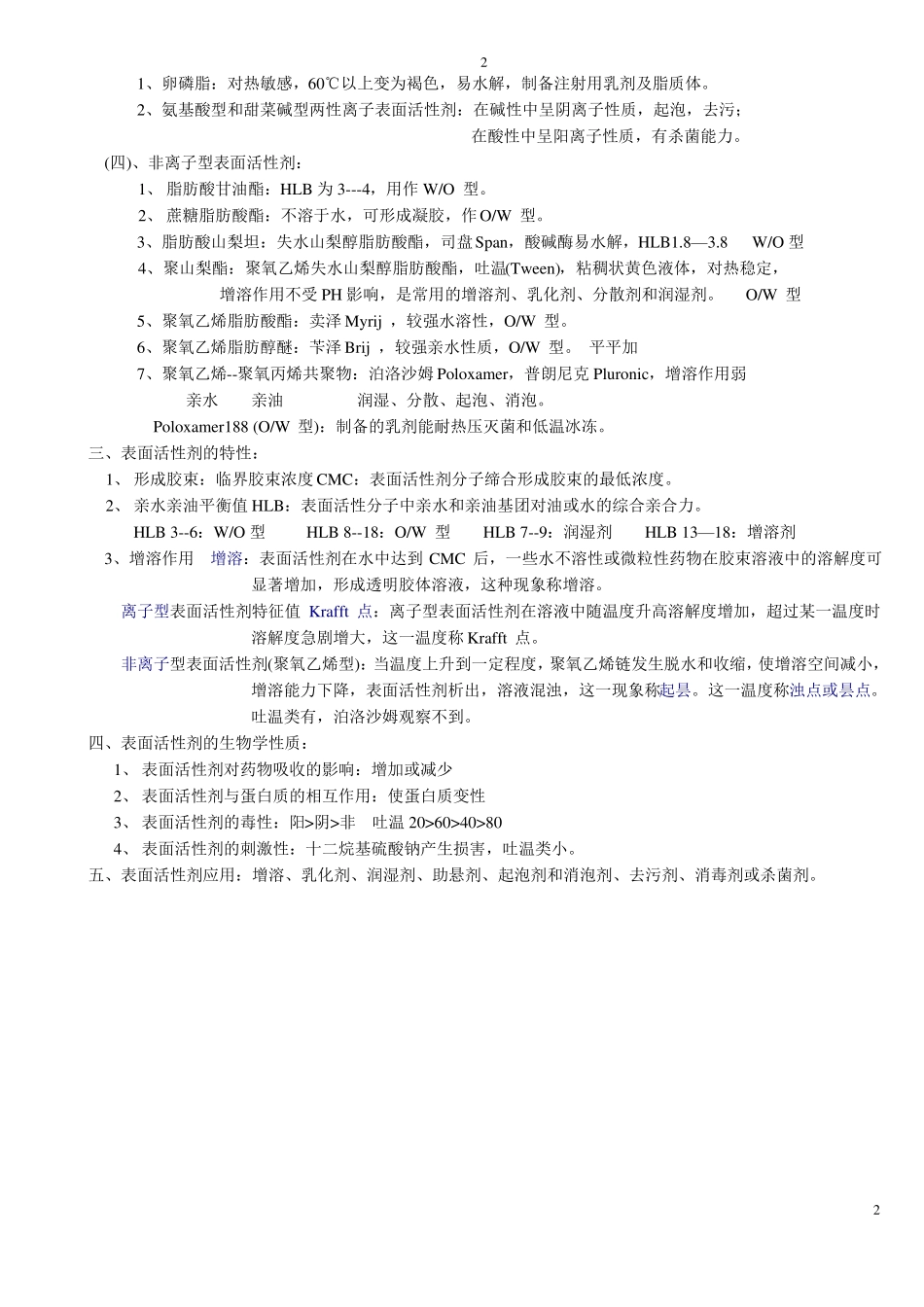 药剂学-知识点_第2页