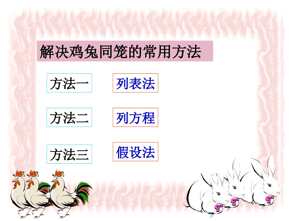 鸡兔同笼微课件_第3页