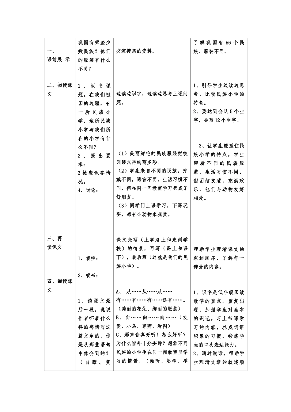 我们的民族小学教学设计_第2页