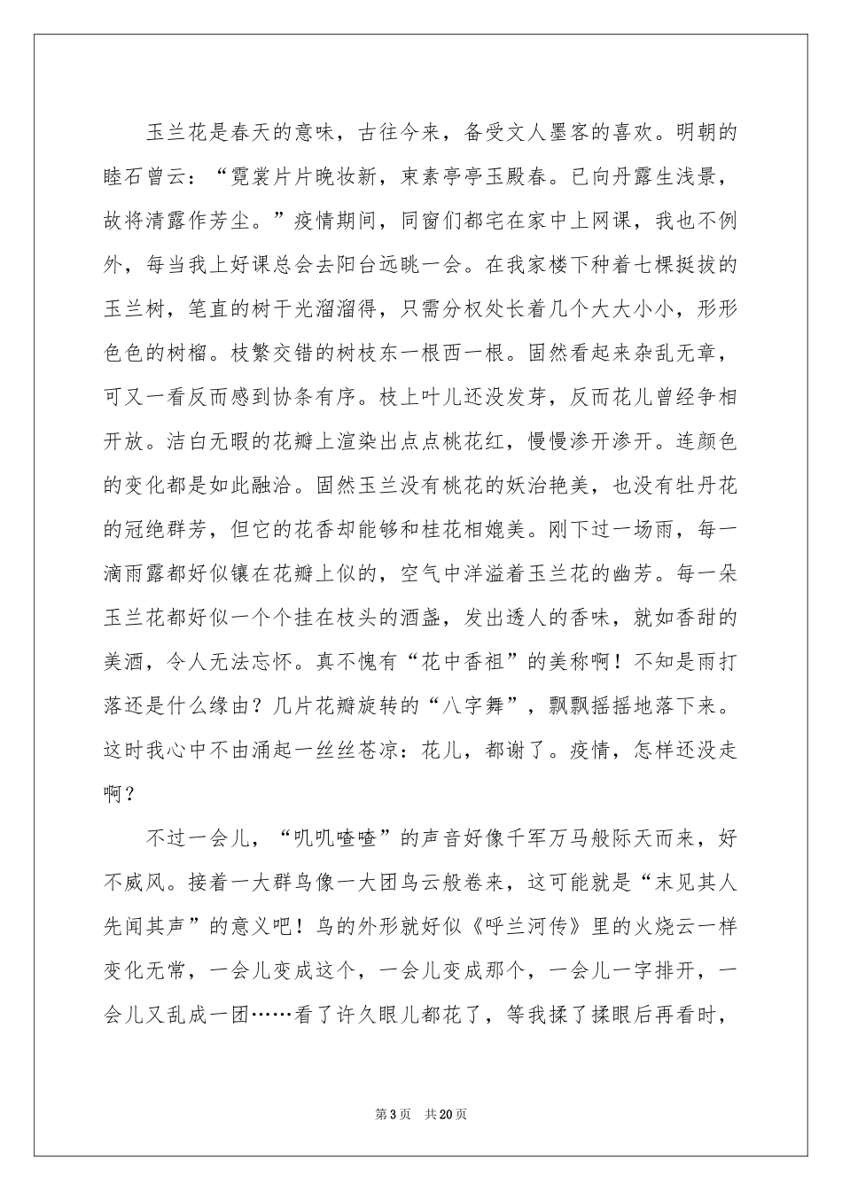 春天小学作文_第3页