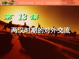 川教版七上历史第13课两汉时期的对外交流课件（共42张PPT） (2)