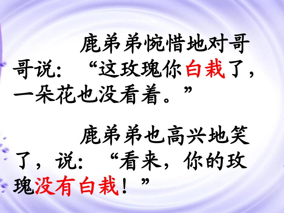 二年级语文下册第一组4小鹿的玫瑰花第二课时课件_第2页