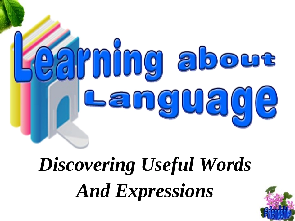 高一人教课标必修一Unit1FriendshipLearningaboutlanguage_第1页