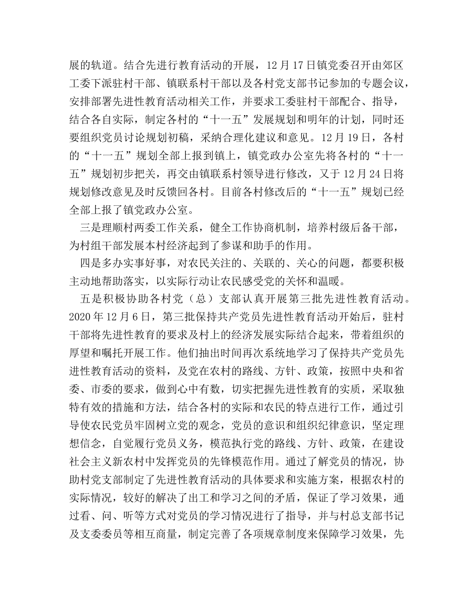 新城镇驻村干部工作总结 _第2页