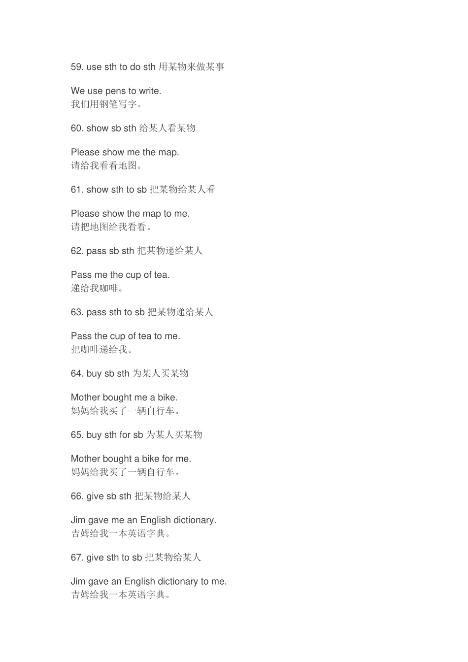 初中三年基础句型100例下_第2页