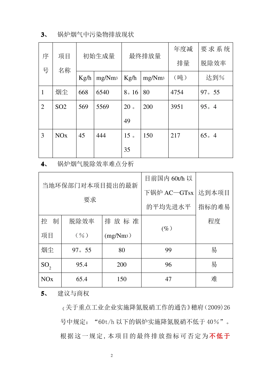 45th锅炉烟气脱硫脱硝技术方案_第2页