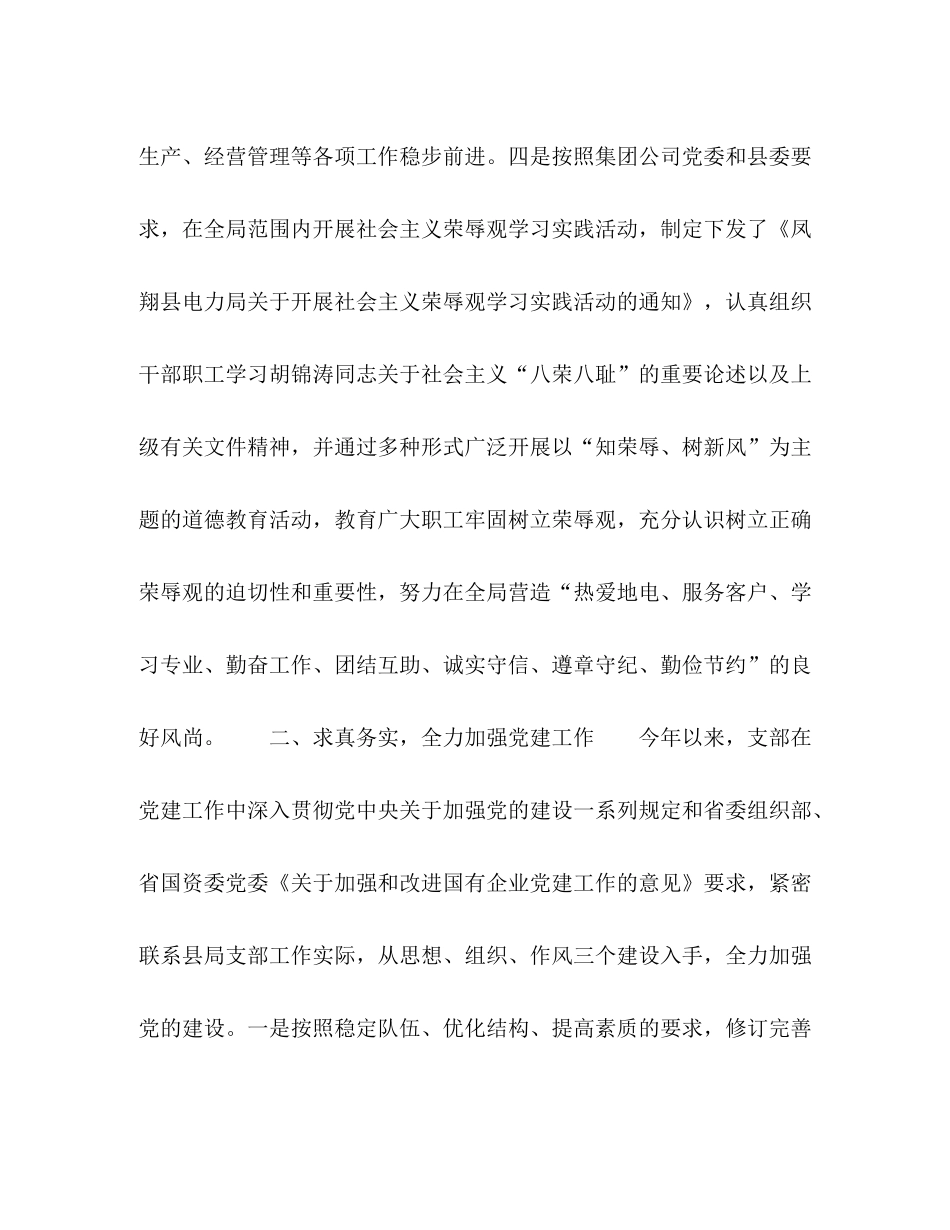 电力局党支部上半年工作总结2_第3页