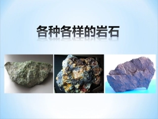 各种各样的岩石()