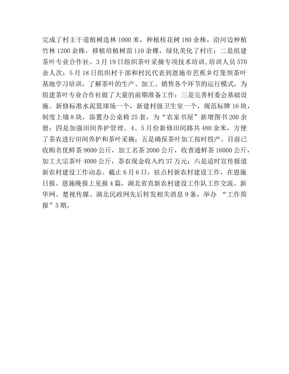 新农村建设工作队2020年上半年工作总结和下半年工作打算 _第3页