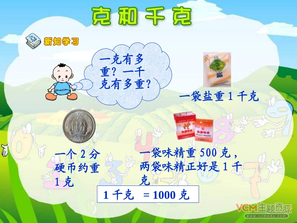 二年级数学下册第六单元克和千克课件_第3页