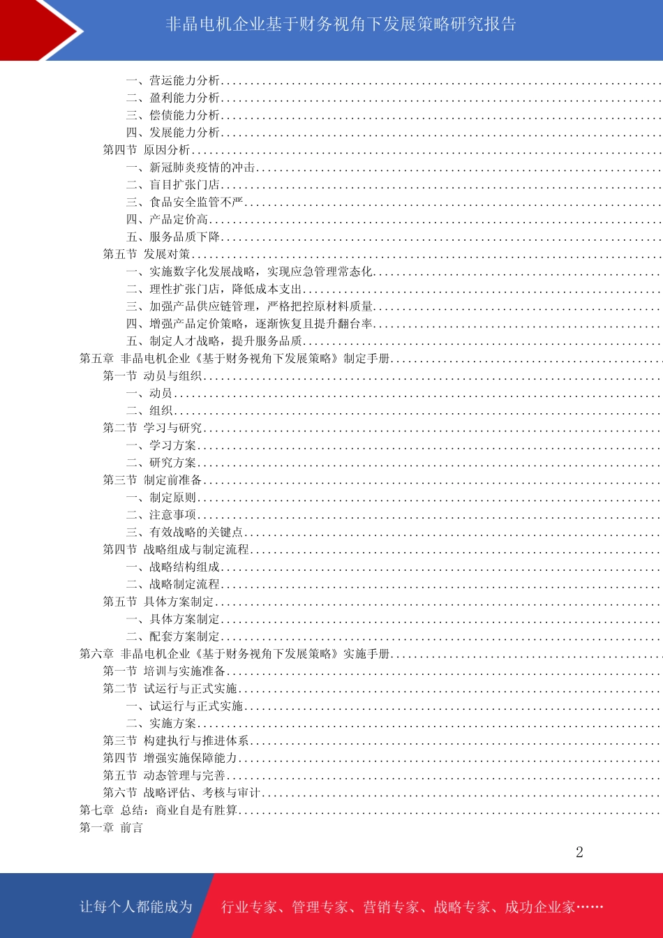 非晶电机企业基于财务视角下发展策略研究报告_第2页