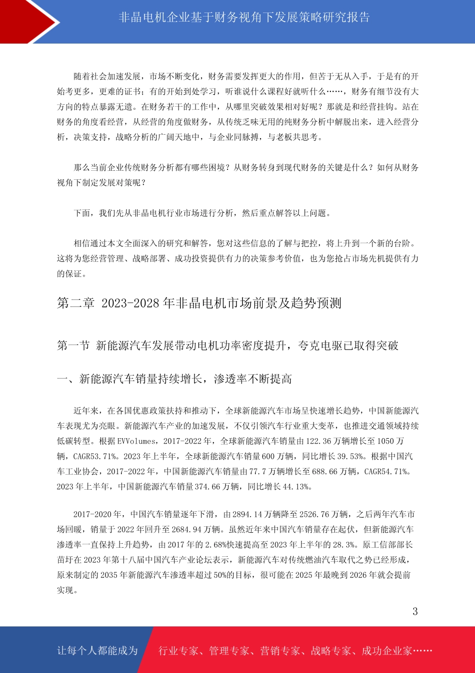 非晶电机企业基于财务视角下发展策略研究报告_第3页