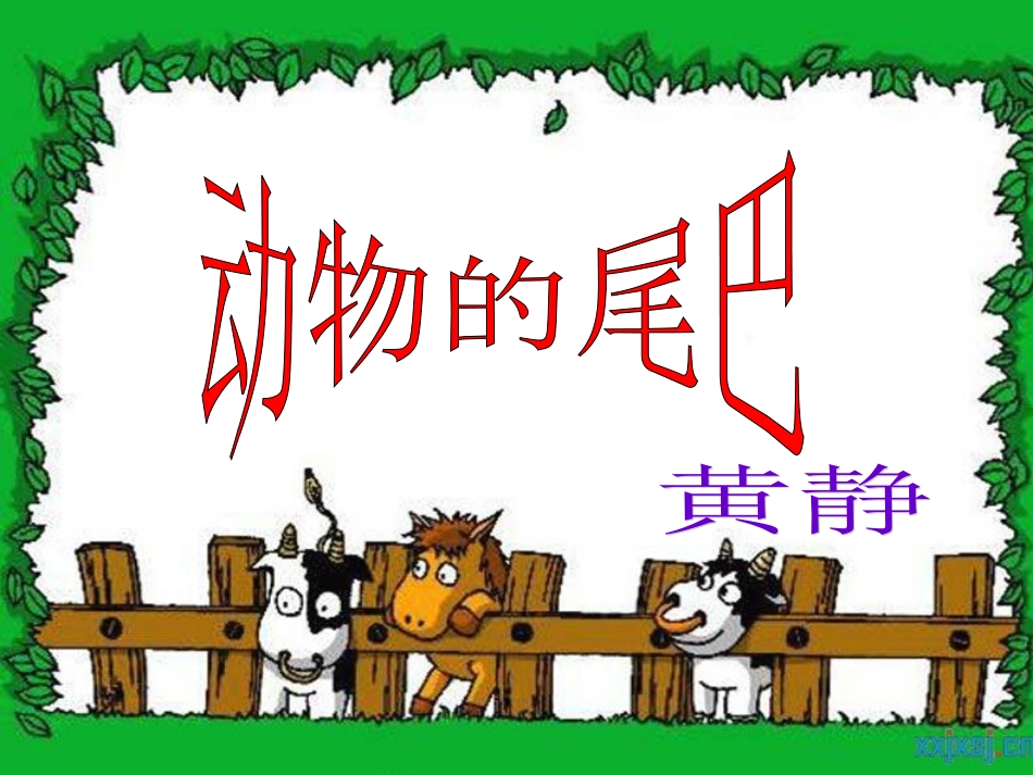 动物的尾巴幻灯片_第1页