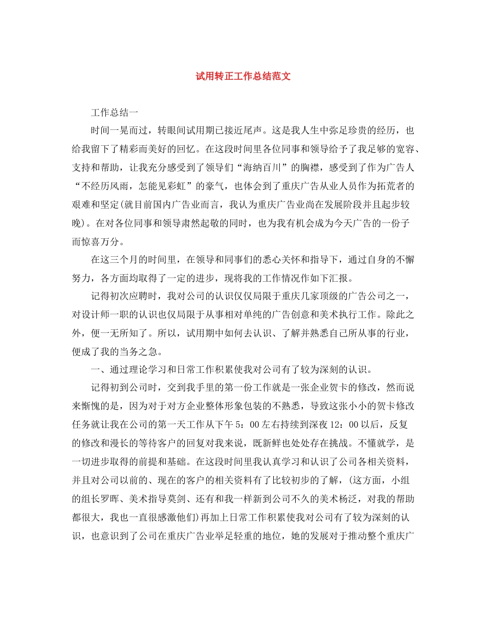 试用转正工作总结范文_第1页