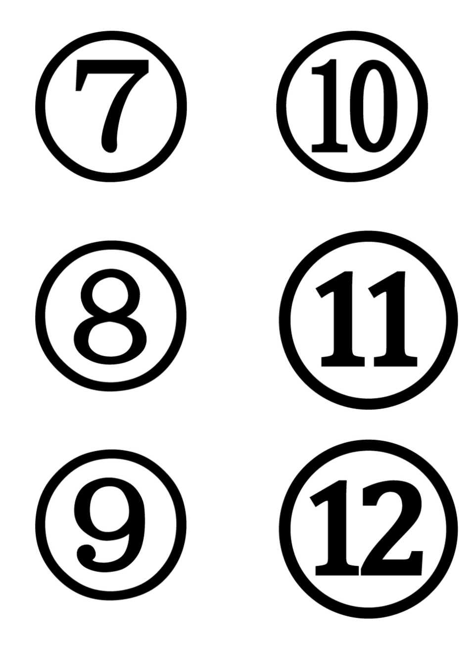 1-50带圈数字_第2页