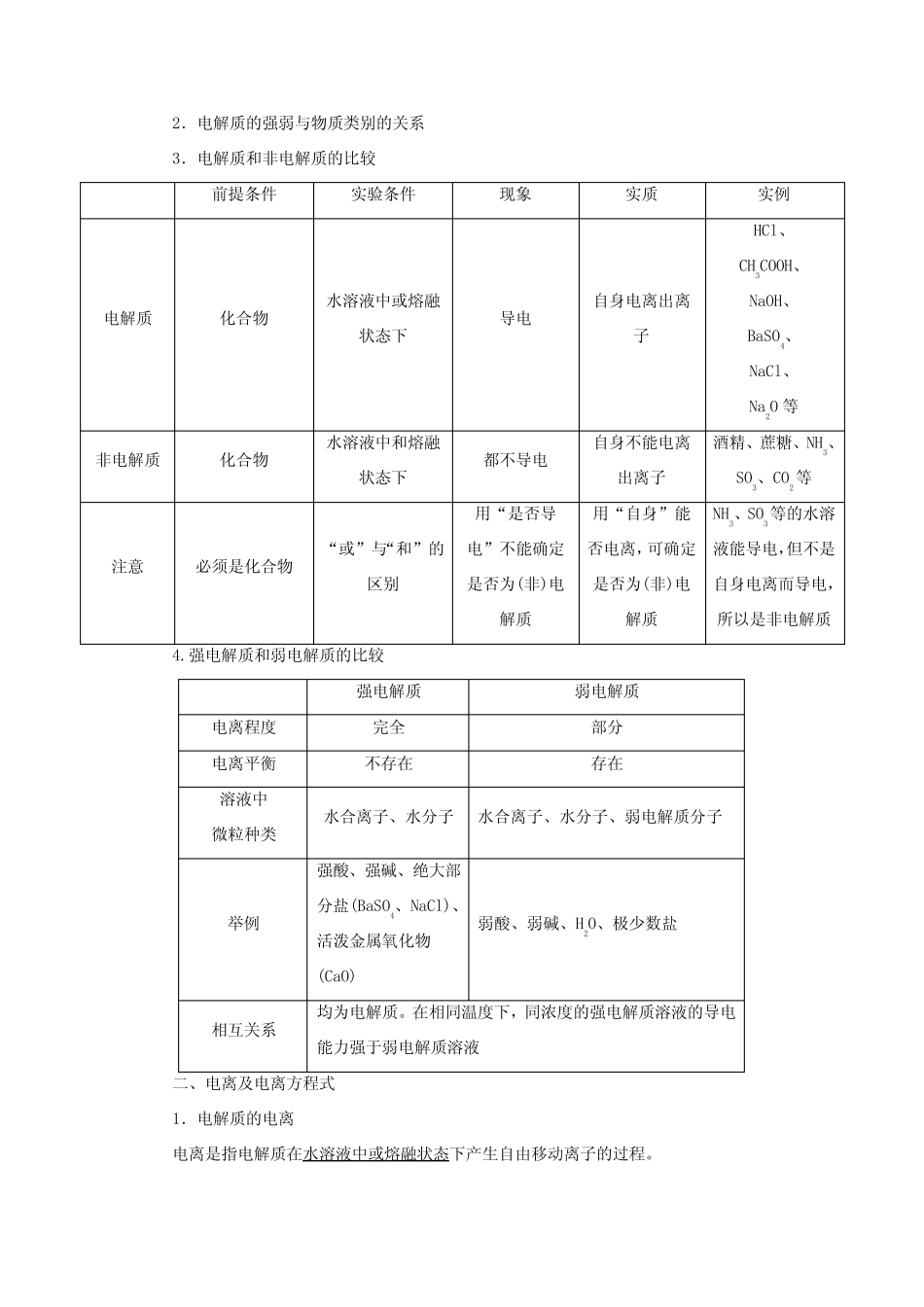 高考化学一轮复习 专题2 离子反应 氧化还原反应 1 第一单元 离子反应教 ..._第2页