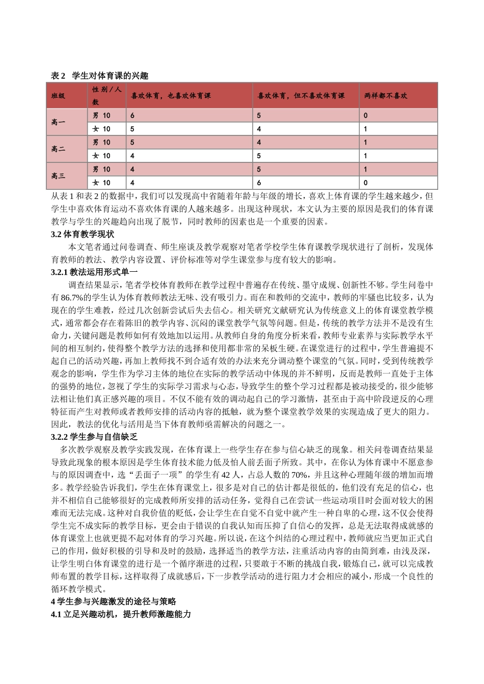 高中生体育课参与兴趣提升的途径与策略_第2页