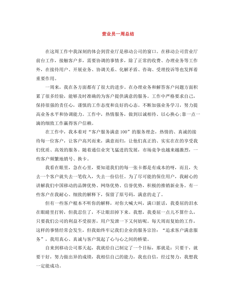 营业员一周总结_第1页