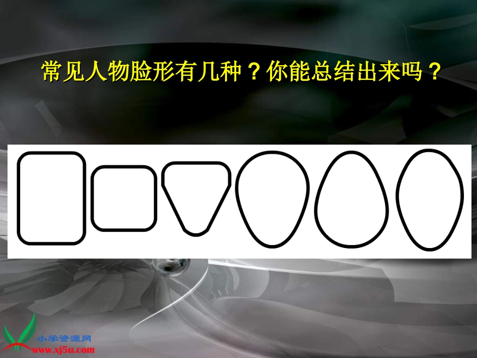 小学美术五年级上册《画人像》-人美版PPT课件_第2页