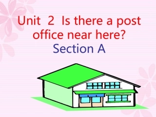 2013年七下英语Unit8-Is-there-a-post-office-near-here？(1)