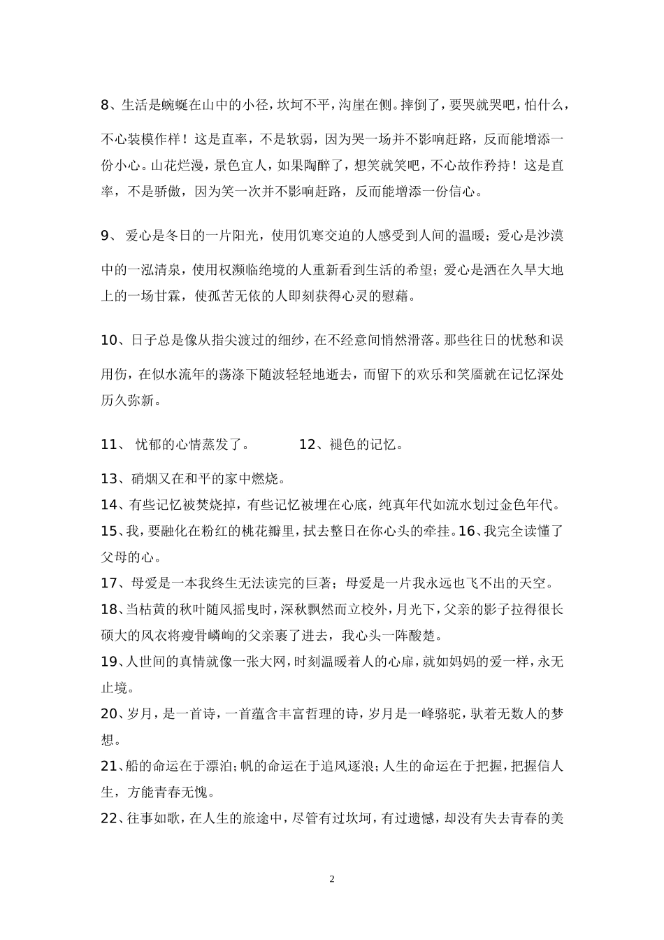 初中语文作文精美句段 (2)_第2页