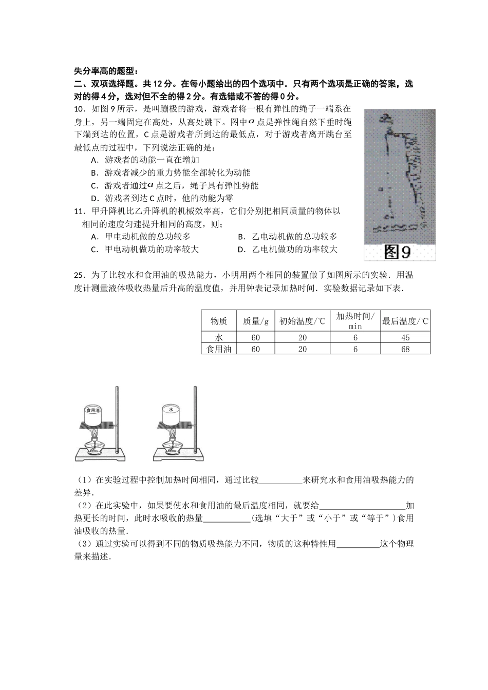 失分率高的题型_第1页