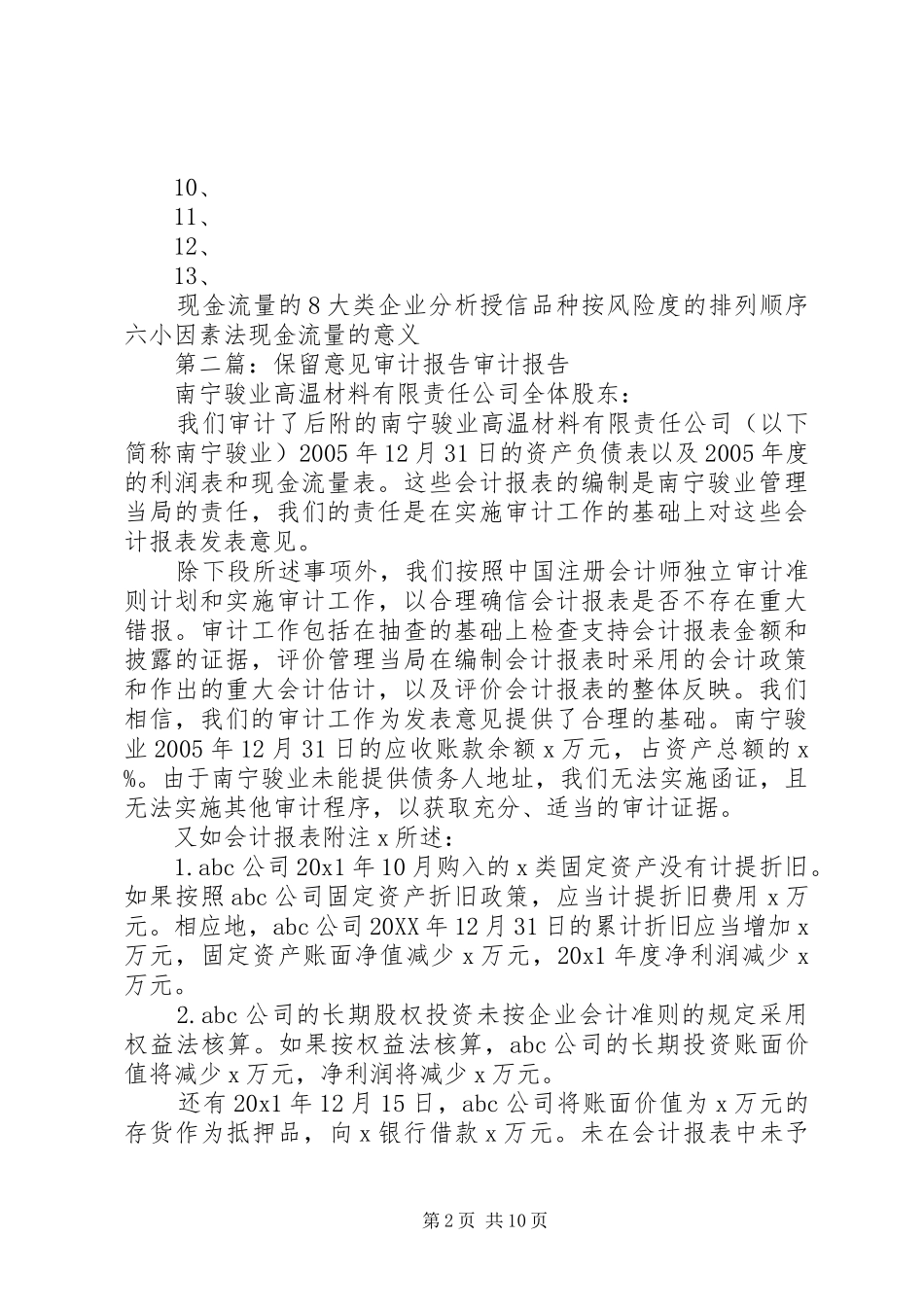 如何看待审计报告的保留意见_第2页