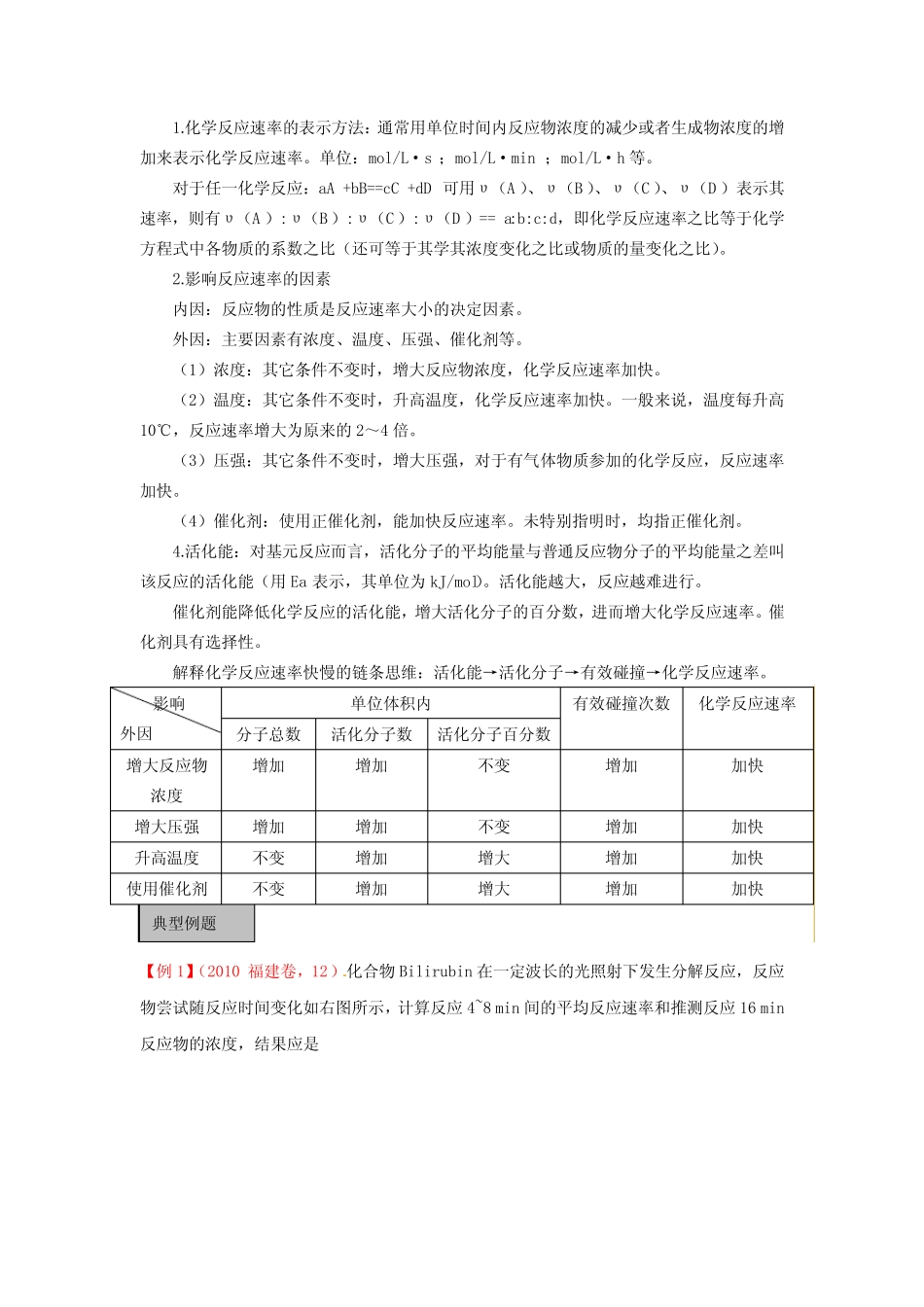 2011年高考化学一轮讲练析精品学案第11讲 化学反应速率、化学平衡..._第3页