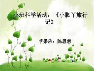 小脚丫旅行记说课