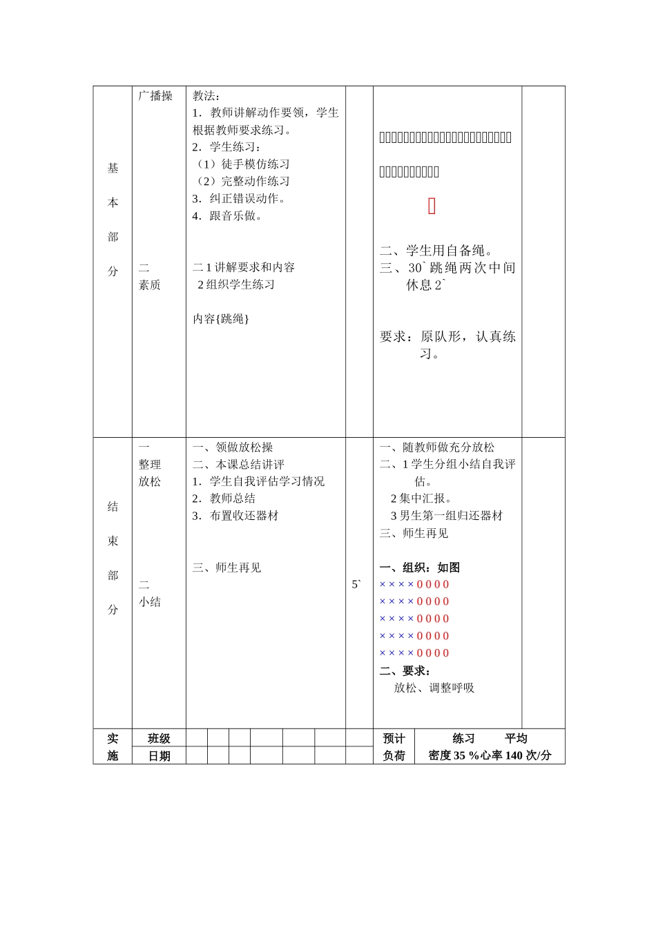 八年级体育第2周教案_第2页