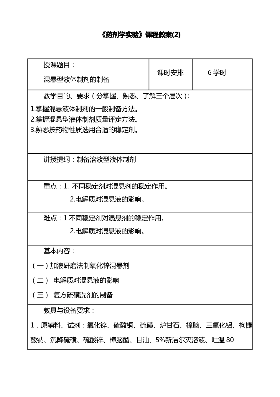 药剂学试验课程教案_第3页