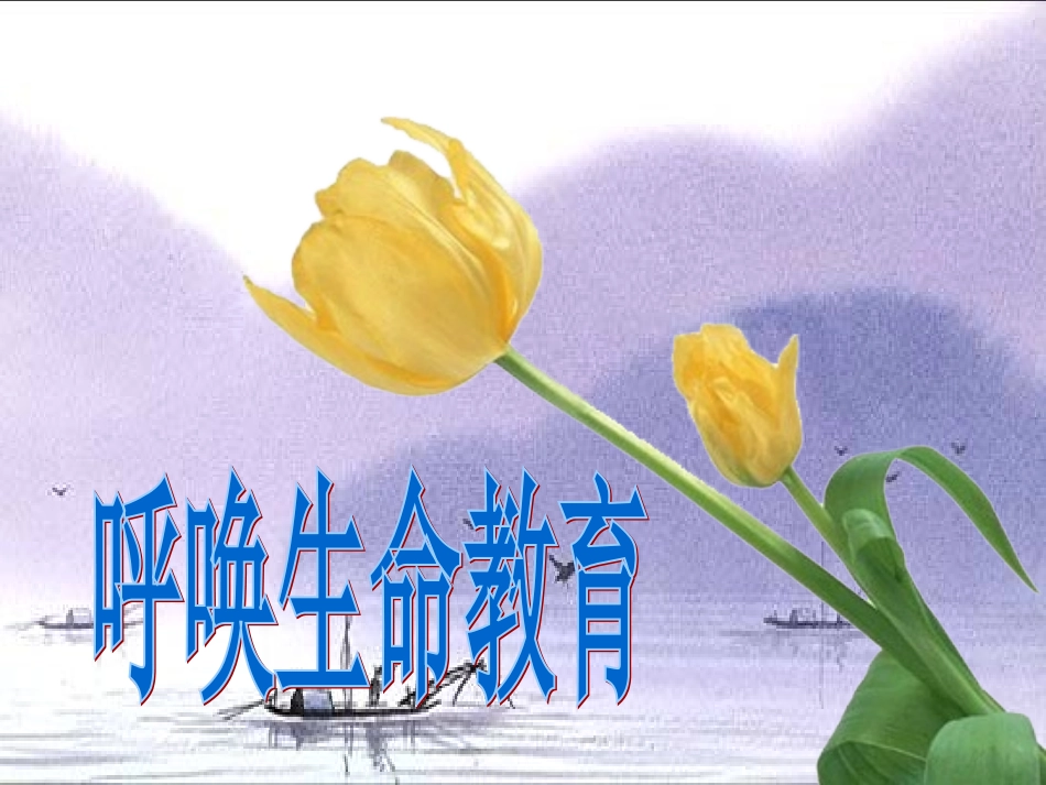 呼唤生命教育（上课用）_第1页