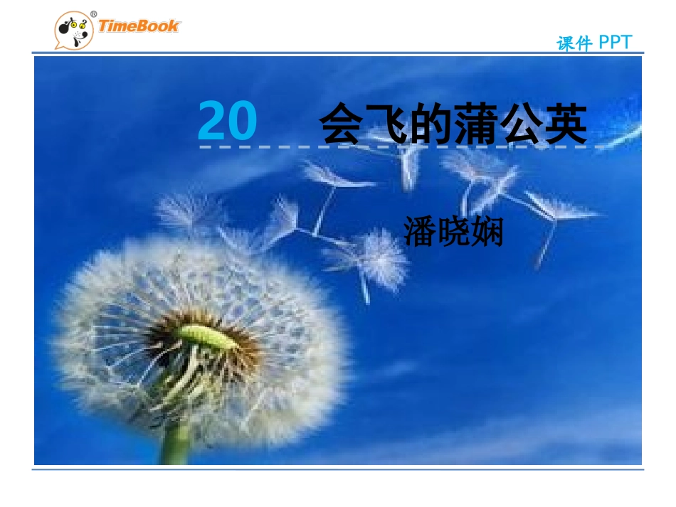 吉林版语文五年级下册《会飞的蒲公英》_第3页