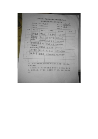 二班五组李琴分工表