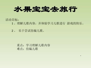 水果宝宝去旅行