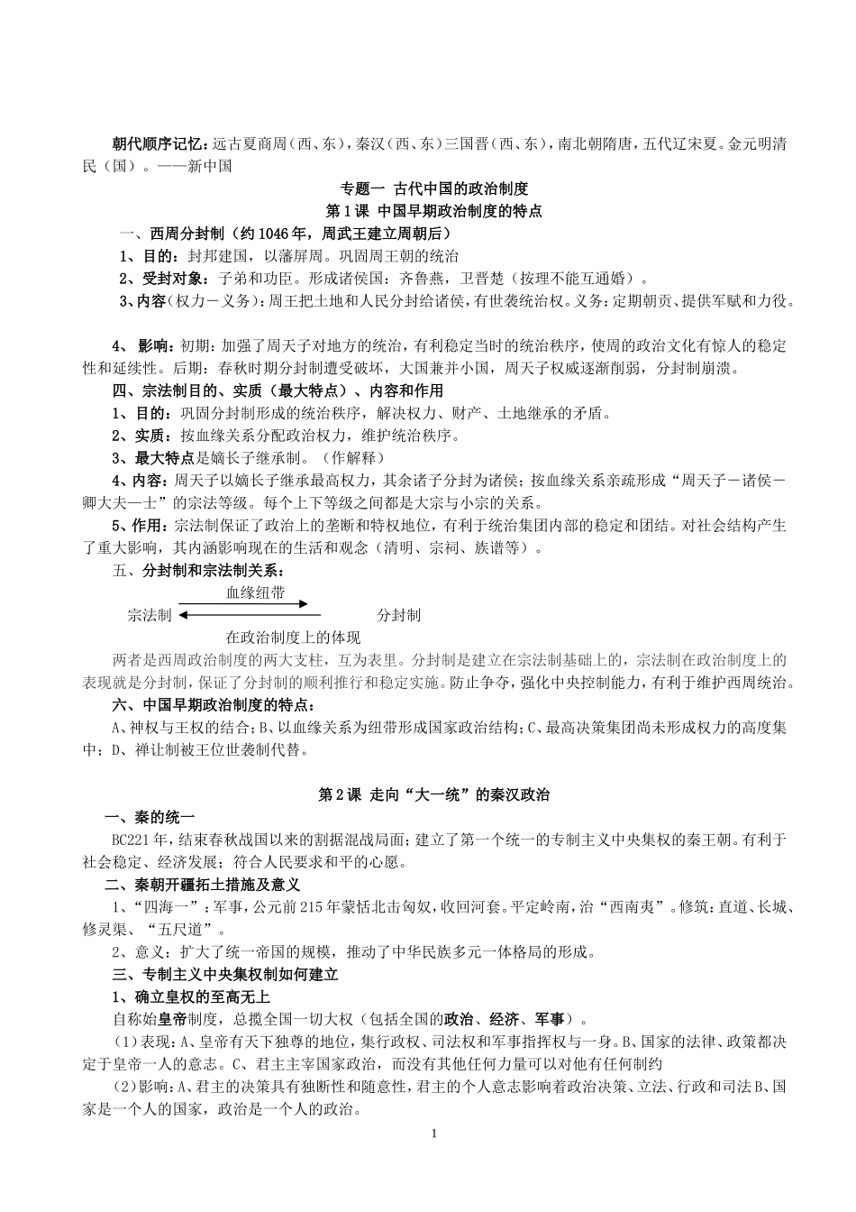 高中历史复习资料（l历史复习资料綦江陈冠华）_第1页