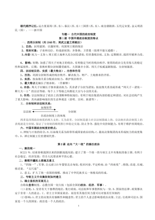 高中历史复习资料（l历史复习资料綦江陈冠华）