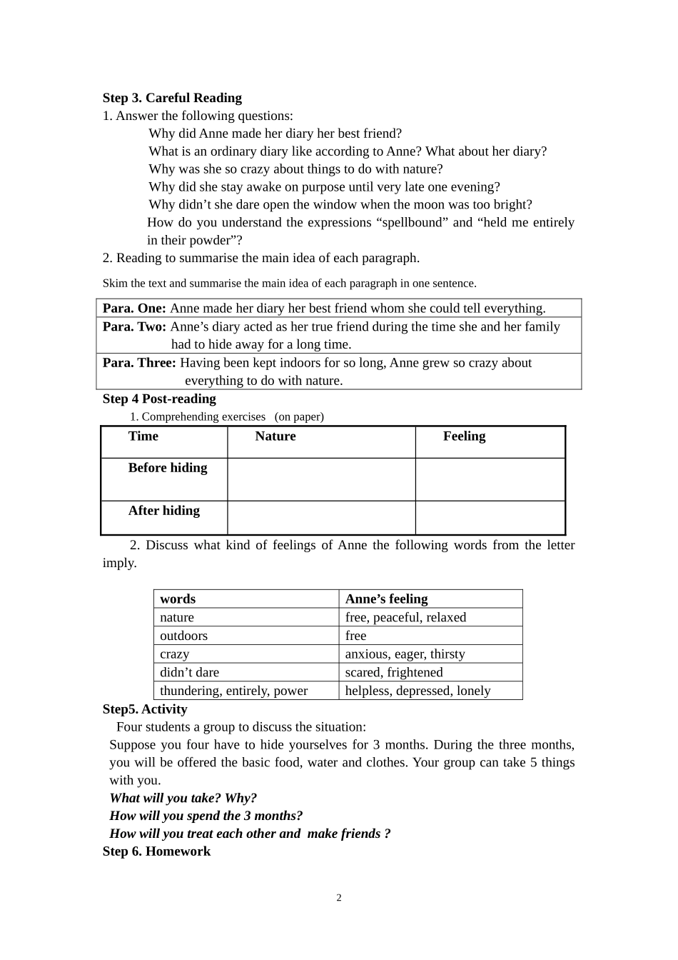 人教版初中英语教案之一_第2页