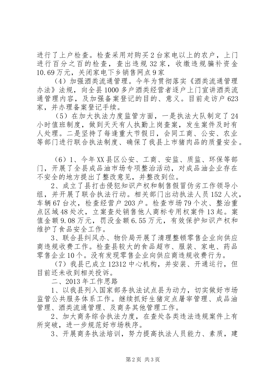 商务大队监管服务报告_第2页