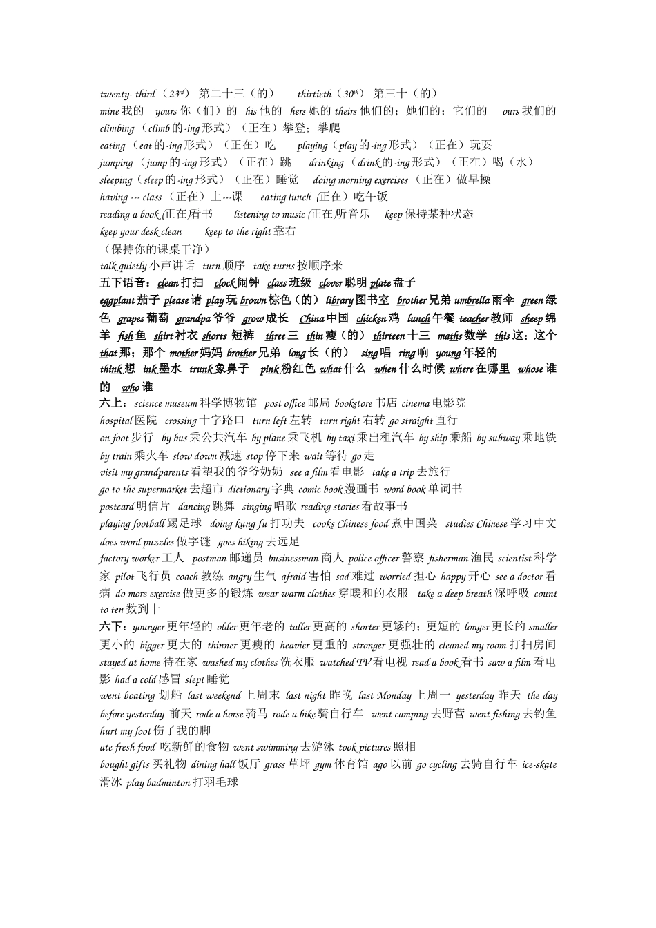 新版英语三到六年级四会单词_第2页